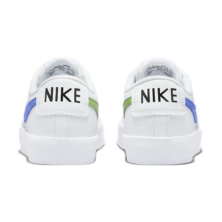 Nike Dětské tenisky Blazer Low 77 GS Bílá Chlorofyl Středně modrá Černá DA4074-109