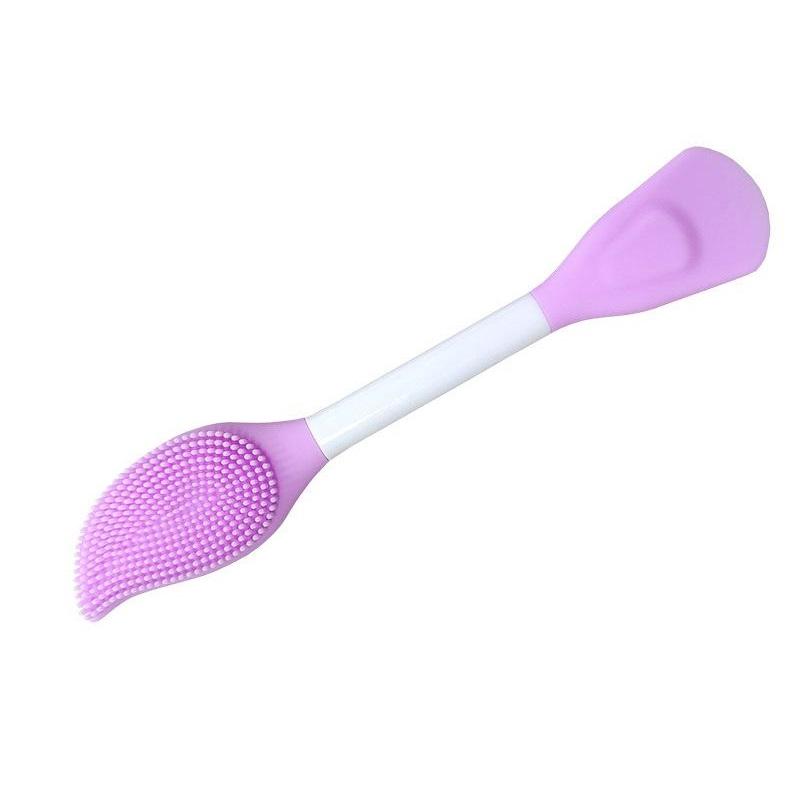 

Double Head Facial Mask Brush Silicone Applicator Spoon Spatula Stirring Stick Skin Face Cleansing Care Home Makeup Tools
