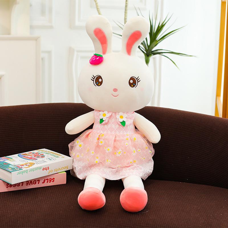 Cute Bunny Plush Toy With Sleep Support For Girls And Kids