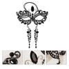 Temperament Rhinestones Jewelry Masquerade Half Face Eye Masks with Adjust Strap