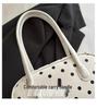 2026 Women's Textured Polka Dot Mickey Boston Crossbody Bowling Bag