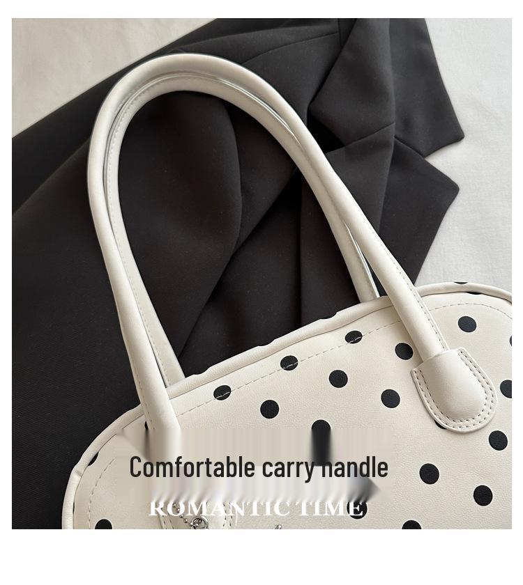 2026 Women's Textured Polka Dot Mickey Boston Crossbody Bowling Bag