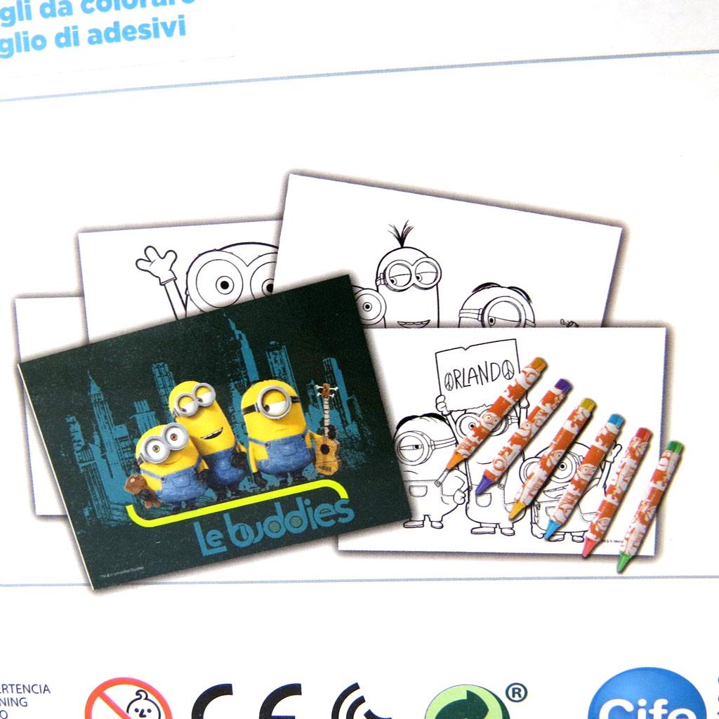 Minions [M9776] - Armoire coloriage 'Minions' (13 pièces) 43x33 cm