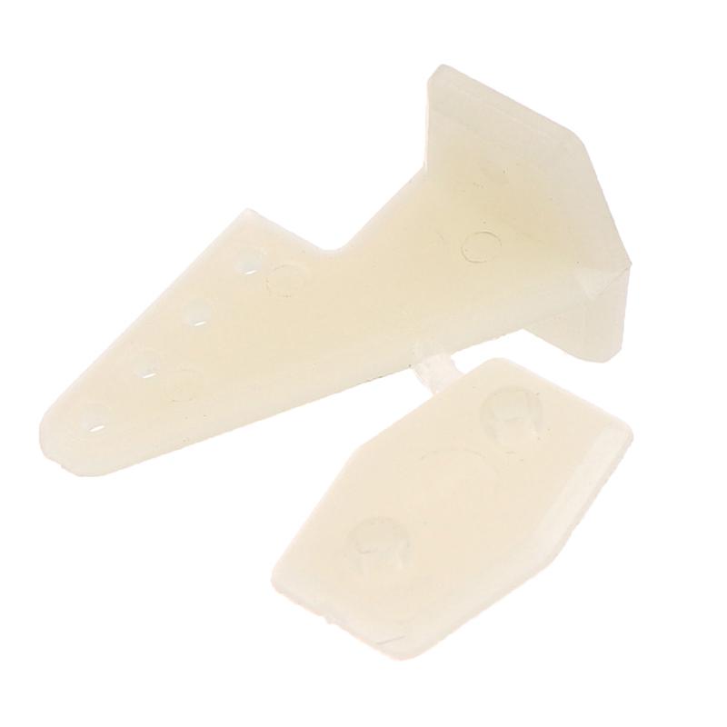 10 Sets Nylon Control Horns 4 Holes W13Xl18Xh25Mm With Screws For Rc Airplane