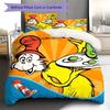 Green Eggs and Ham Pattern Bedding,Quilt Set Quilt Cover Pillowcase Home Birthday Gift (1 * duvet cover + 2 * pillowcase, without core)