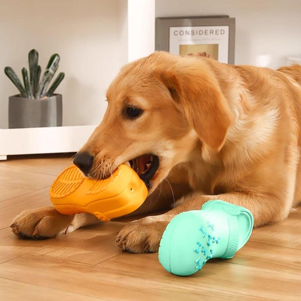 Teeth Cleaning Latex Slippers Dog Toy Solve Boredom Dog Teeth Grinding Toy Dog Chewing Toy Pet Dog