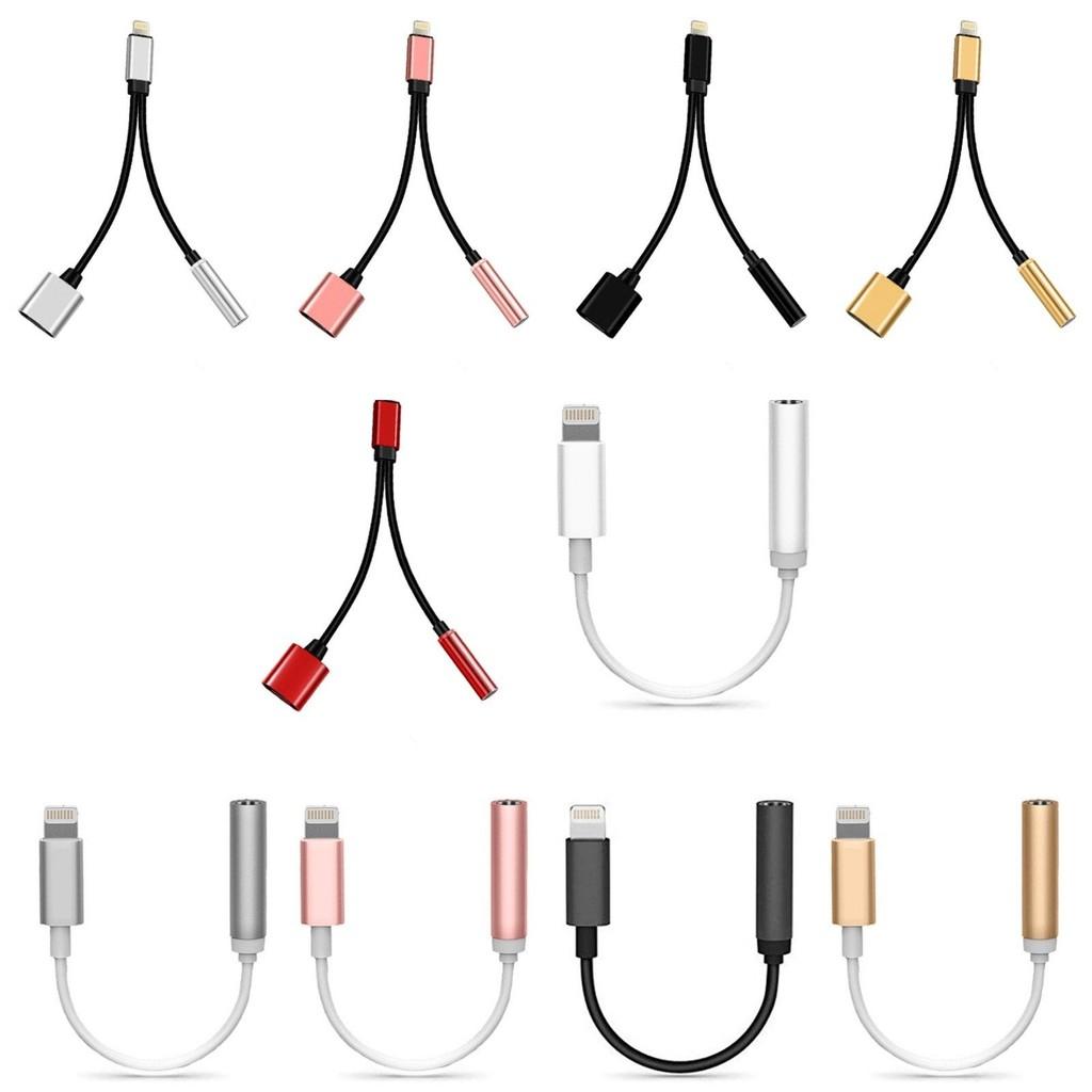 2in1 Lightnin Dual Adaptateur Chargeur Audio Splitter Separateur Câble Iphone