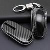 For Tesla Key Fob Cover Case, Premium Hard ABS Carbon Fiber Pattern Key Fob Case for Model 3 Y S ModelY ModelS Smart Remote Control Car Key Protector