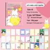 A5 Student Cartoon Notebook: Cute, Colorful, Thick Pages, Ideal for Elementary School Diary.