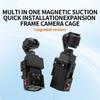Aluminum Protective Camera Cage For Pocket 3 Action Cameras With Quick Release and Mount Magnetic Adapter