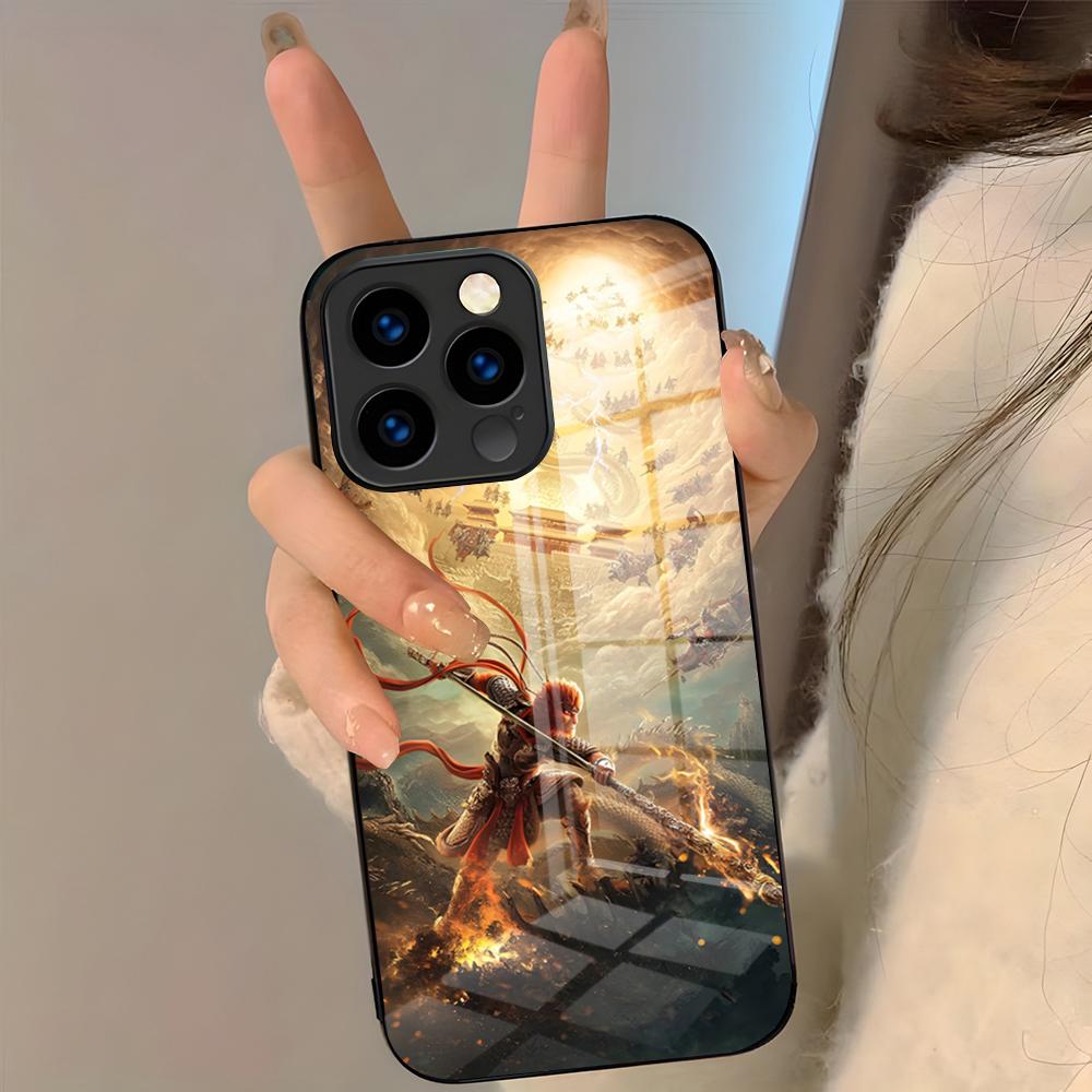 Cool Monkey King Phone Case For IPhone 17 Pro Max 16 15 14 Pro Max 13 11 Plus Glass Cover