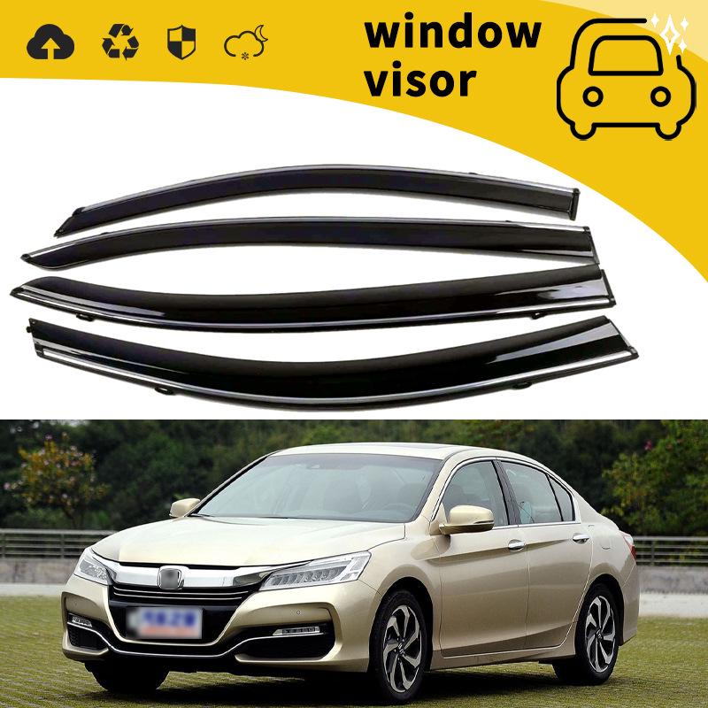 Fits 07-23 Honda Accord Door Rain Guards, Window Eyebrows & Rain Deflectors
