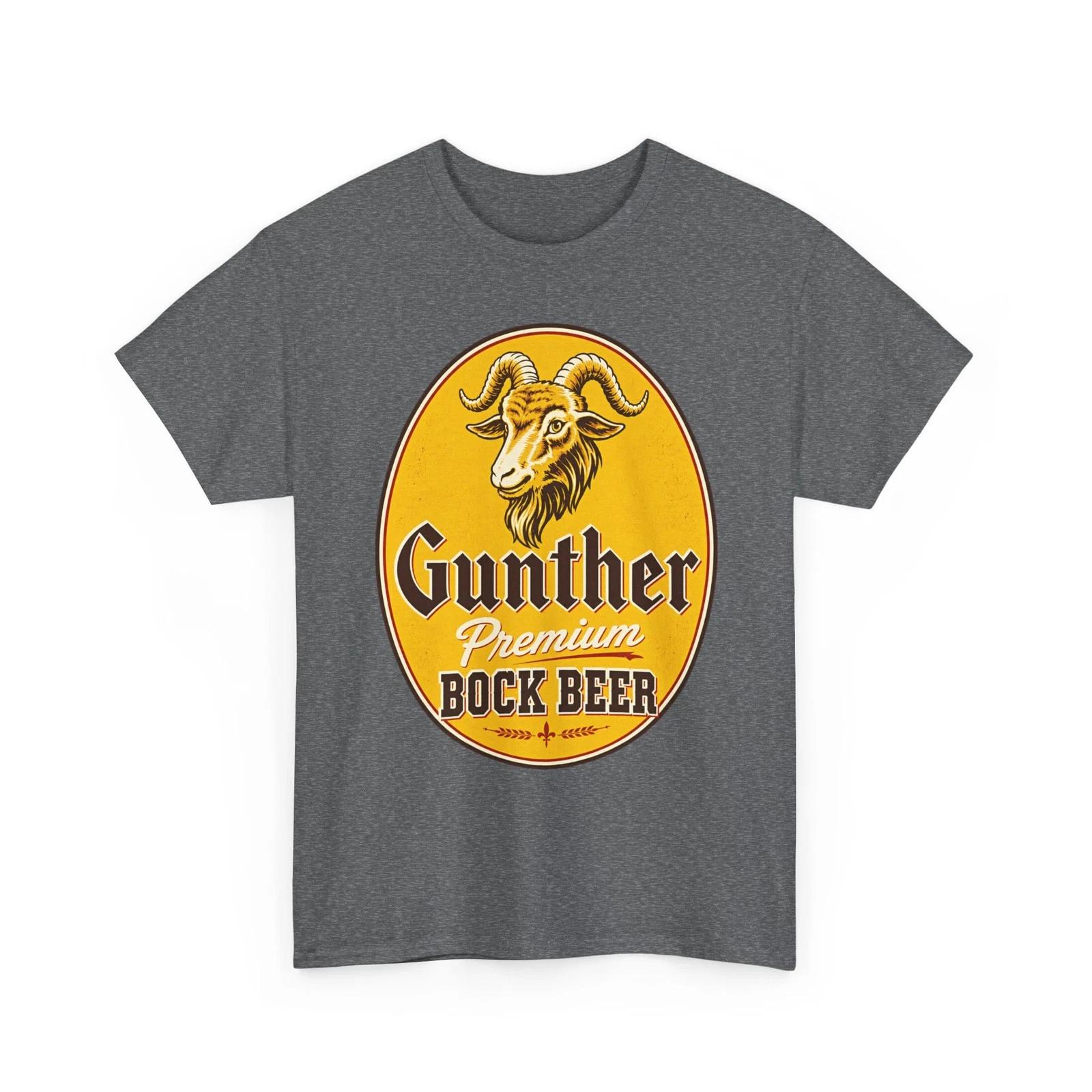 Пиво Gunther Premium Bock Пивоварня Gunther Милуоки WI Ретро Футболка с козлом S