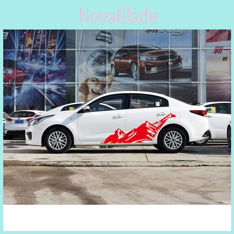 Car Sticker Snow Mountain Graphics Car Door Decals Outdoor Stickers For Jeep Suv