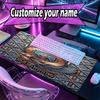 Custom Name Personalized Manchester City Pattern Mousepad, Laptop PC Desk Mat, Decorative Desk Mat for Home Keyboard Pad Gift