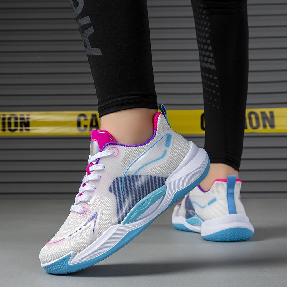 Foreign trade shoes men's thick-soled comfortable and breathable running shoes students' daily mesh color matching fashion sports shoes