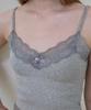 ROSEFRANTZ Lace Trim Sleeveless [Gray]