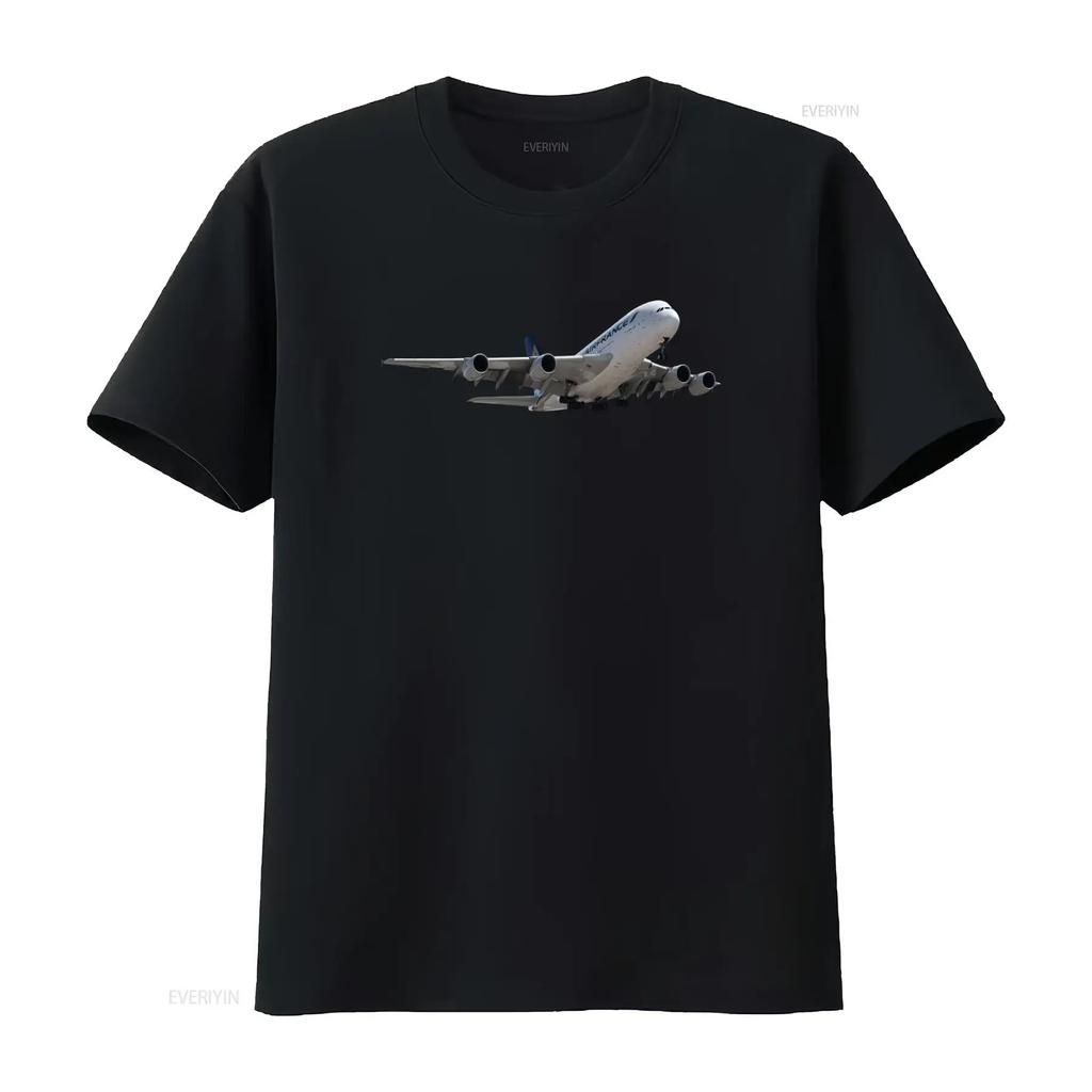 Air France Airbus A380 Flugzeug T-Shirt für S M L XL XXL vintage gewaschen atmungsaktiv homme Unisex Designer Kleidung