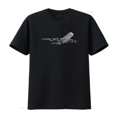 Air France Airbus A380 Aviation Airplane T Shirt for S M L XL XXL Vintage Washed Breathable Homme Unisex Designer Clothes