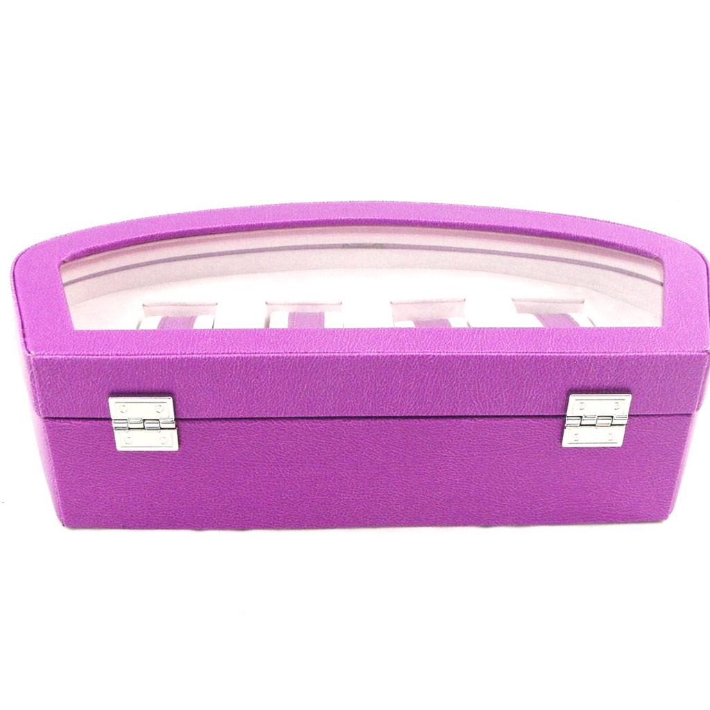 Davidt's [G5075] - Coffret 'Vienne' 4 montres myrtille - 31x8. 5x14 cm