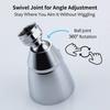 360 Degree Rotary Shower Heads Adjusted Silver Water Saver