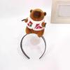 Lustiges Haarband Cartoon Capybara Haarband Pony-Clip Haarreif für Bühnen-Make-up Party Kostüm Stirnband