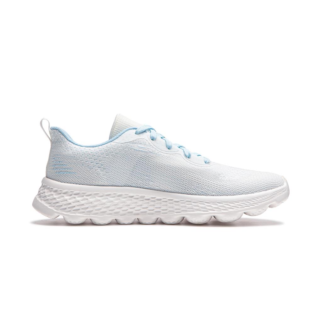 LiNing Cloud Motion Weicher Rückprall Stoßdämpfung Langlebig Atmungsaktiv Niedriger Schaft Laufschuhe Damen Sneaker Wolken-Nebel-Weiß ARSU024-1