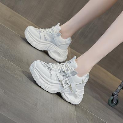 Daddy Shoes Women's Fashion Inner Heightening Thick-soled Soft-soled Muffin Sports and Leisure Women's Shoes