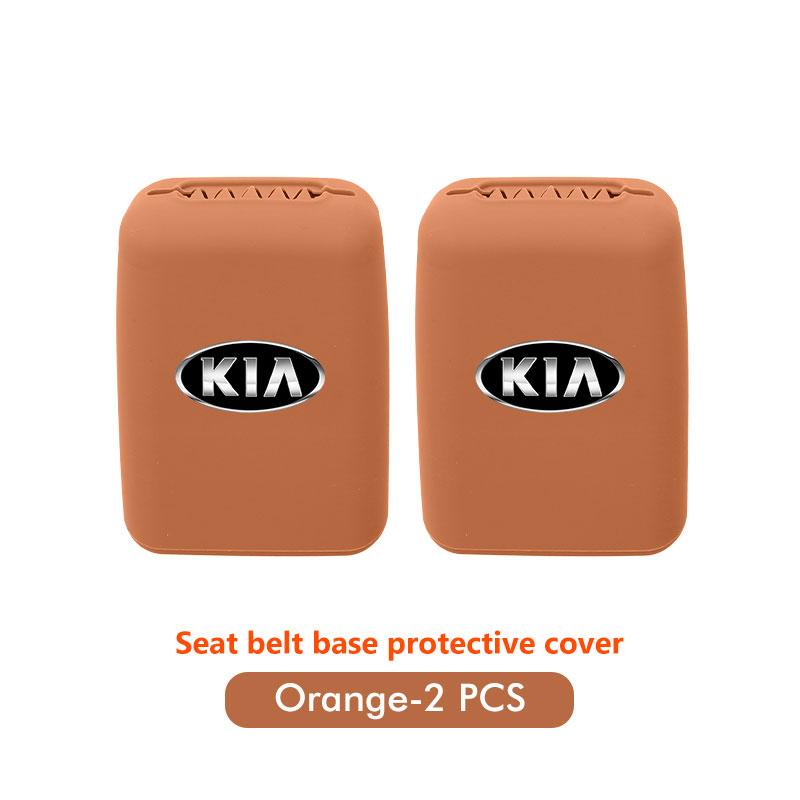RVGH1 Car Seat Belt Protection Silicone Buckle Clip Cover For KIA Cerato Proceed Venga Stonic Picanto Sorento Stinger