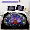 Cybernetic Music Mandolin Pattern Bedding,Quilt Set Quilt Cover Pillowcase Home Birthday Gift (1 * duvet cover + 2 * pillowcase, without core)