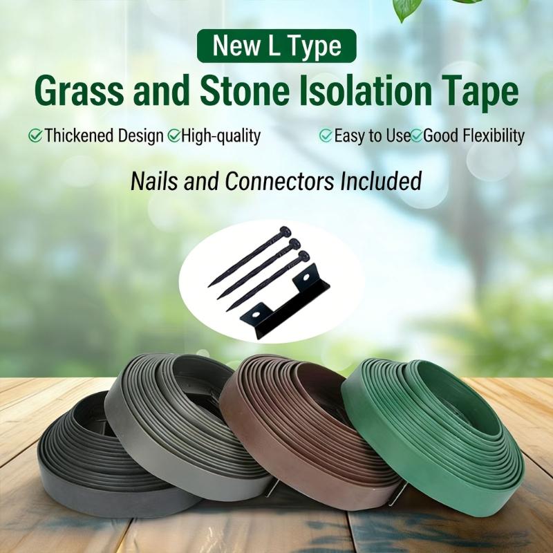 Plastic Landscape Edging Barrier Durability Flexible Garden Edging For Gardens And Lawns Sun Resistant