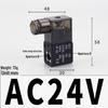 Pneumatic Solenoid Valve 4V210, DC24V/AC220V/12V/36V/110V, with Terminal Plastic Housing