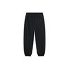 Li Ning Disney Hugging Dragon Collaboration Series Loose Fleece Cuffed Knitted Sports Pants Men bottoms Black AKLU513-1