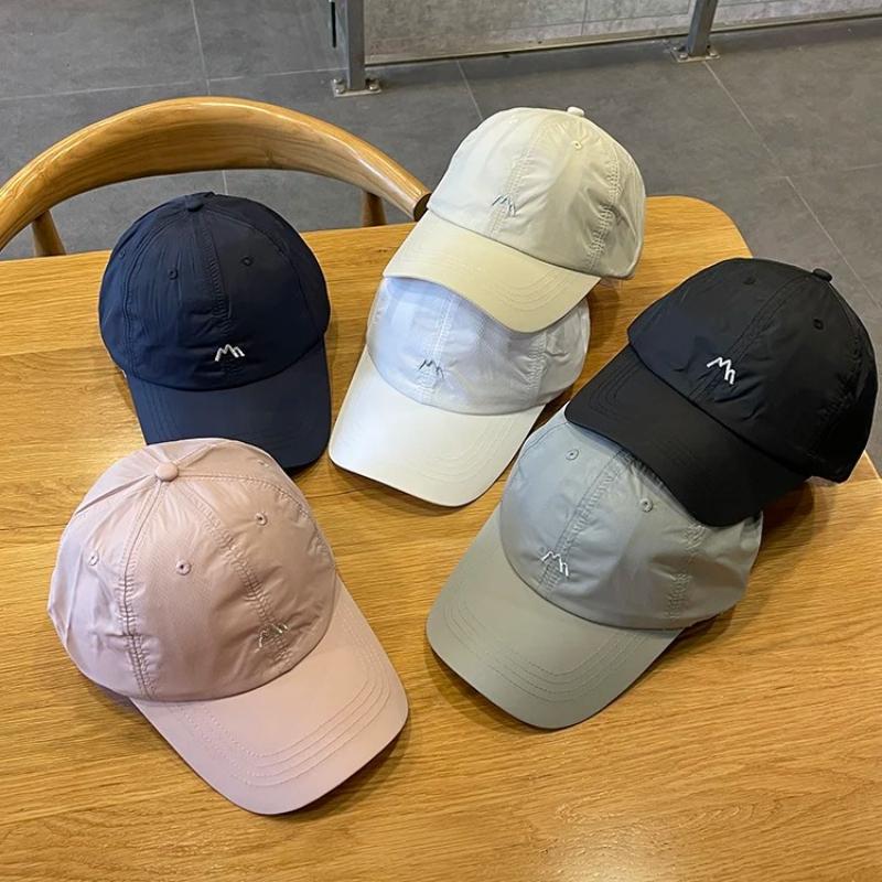 Summer Quick Drying Lightweight Baseball Hat Thin Breathable Sunshade Sunscreen Duckbill Hat Fishing Outdoor Sports Duckbill Cap