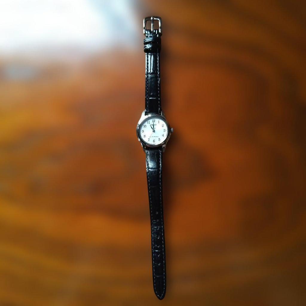 [USED] SEIKO Quartz Watch Black Leather