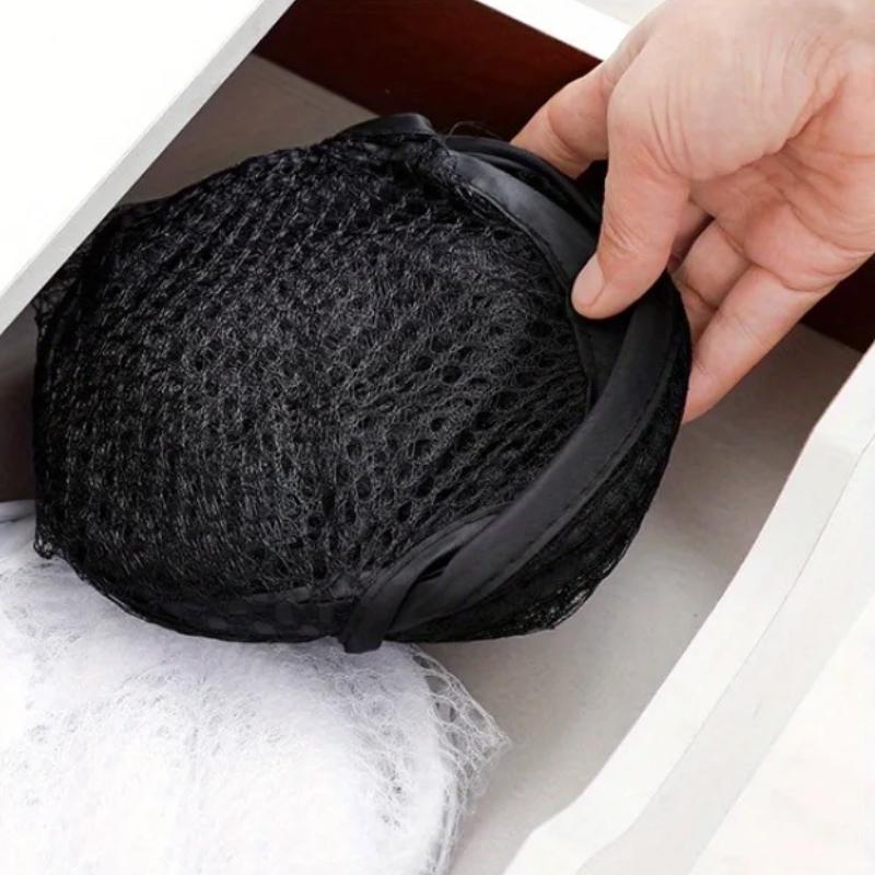 Foldable Mesh Laundry Basket Ventilated Collapsible Dirty Clothes Hamper Space Saving Storage Basket Portable Bathroom Organizer