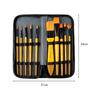 Umi 10 Pcs Paint Brush Set Includes a Carry Case for Acrylic, Watercolor Painting
