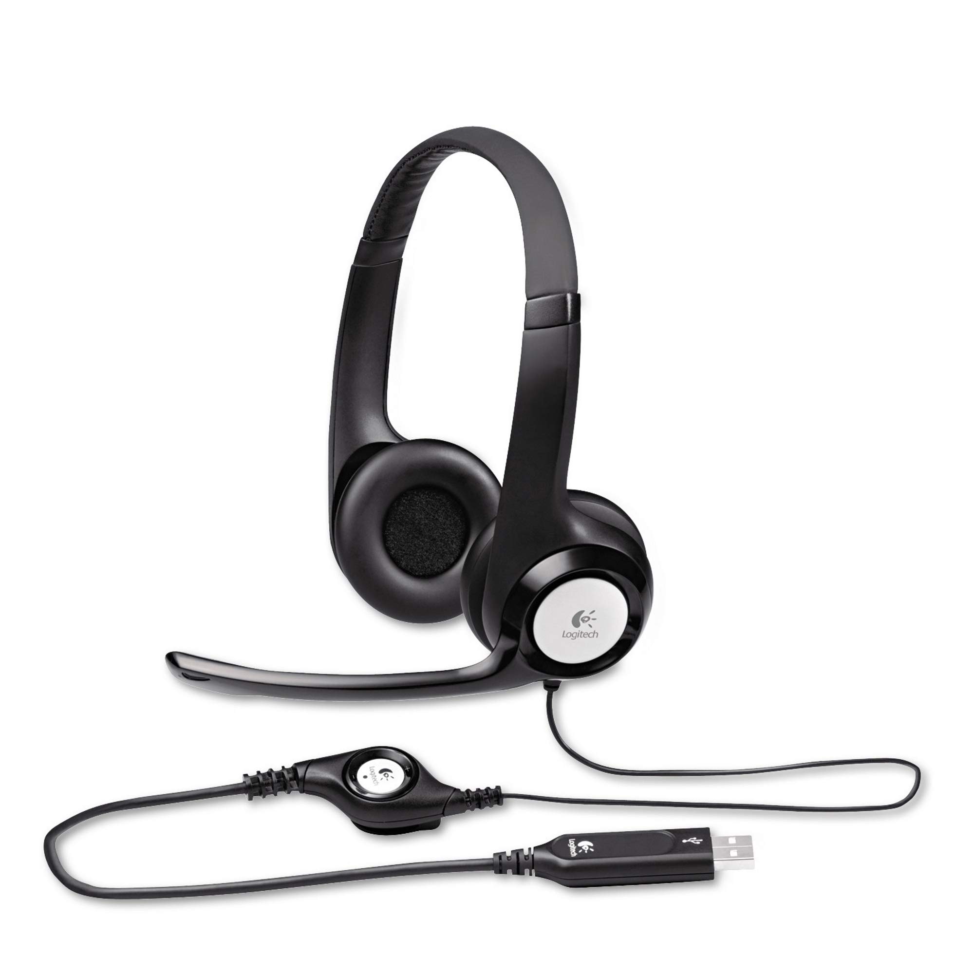

Logitech h390 USB Headset with Noise-Canceling Microphone, Bulk Packaged, 5.8 oz.