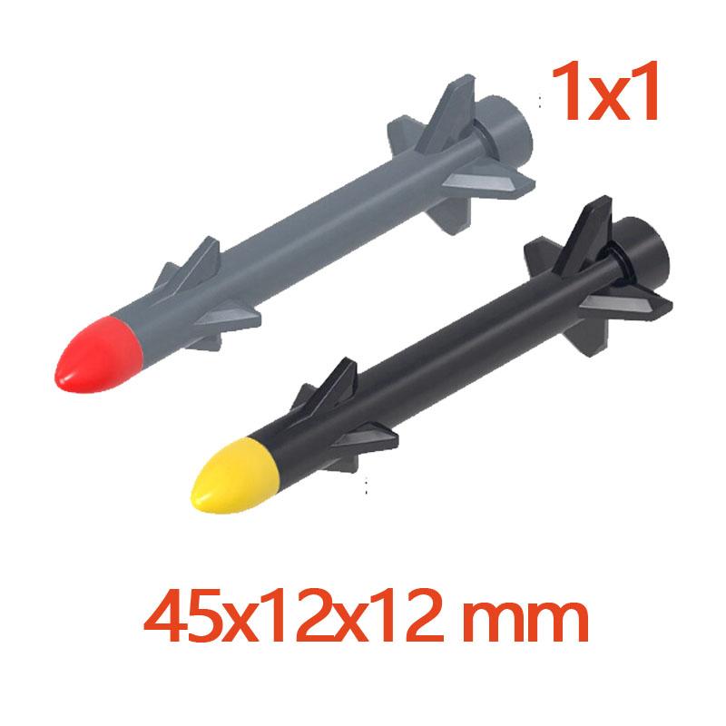 MOC Compatible Military Character Building Blocks Accessories Missile Models Fighter Jet Assembly Children's Toy Mini Brick Gift