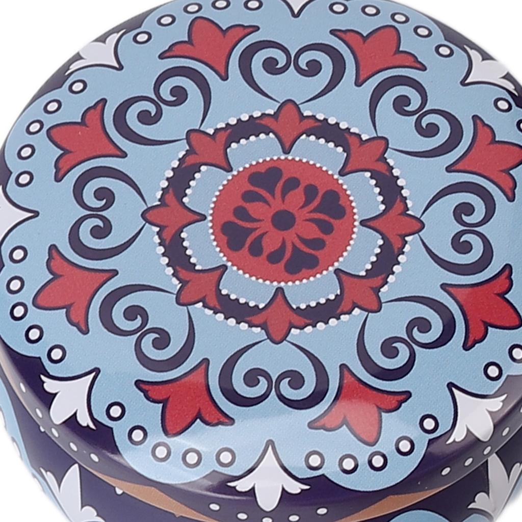 4pcs Long Lasting Aroma Aromatherapy Candle Set Dried Flower Scented Candle for Yoga Meditation Blue Box
