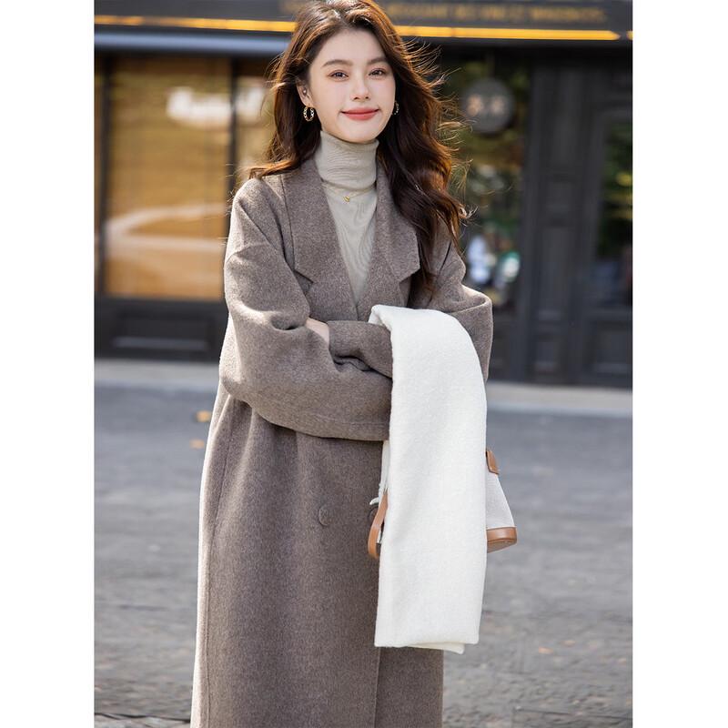 ITISF4 Autumn High-End Double-Faced Yak Wool Coat