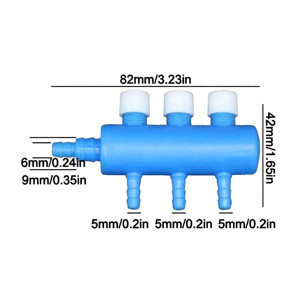 Multi Outlet Air Flow Control Valve Adjustable Aquarium Air Splitter Aquarium Aeration