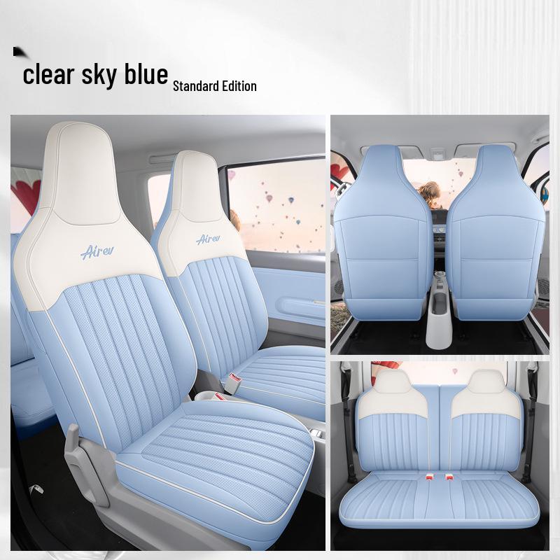 Wuling Sunny Universal Cartoon Leather Car Seat Cover, Full Surround for All Seasons.