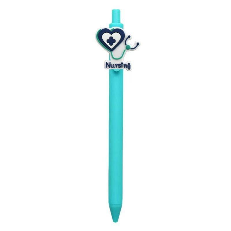 10Pcs Simple Medical Clothing Modeling Ballpoint Pen, Color Series Push Pen, Medical Theme Gift Pen Ballpoint Pen
