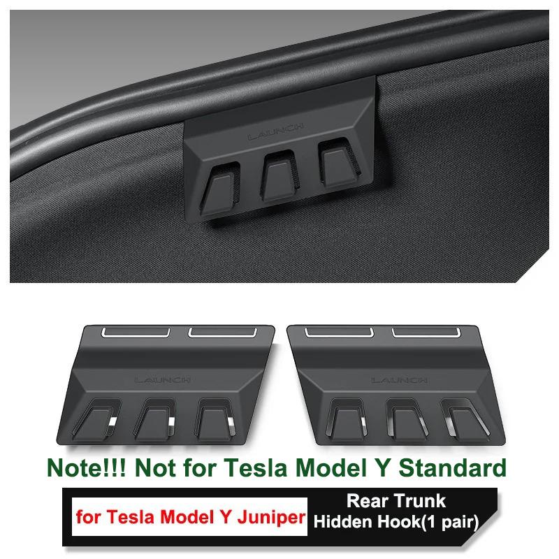 for Tesla Model Y L Juniper 2026 Accessories Rear Trunk Side Hook Organizer Storage Hooks YL Wall Grocery Bag Clothes Hanger
