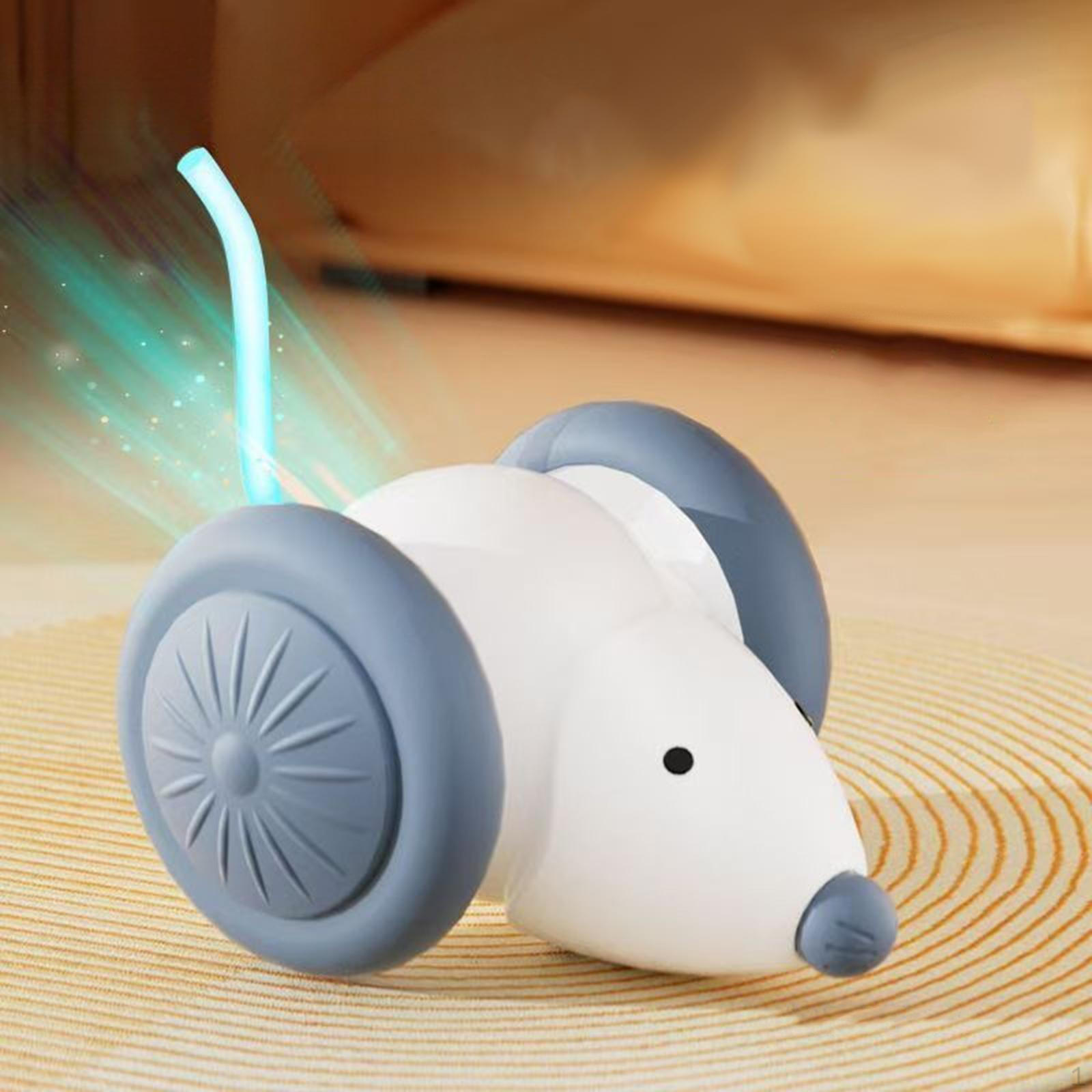 

Automatic Cat Toy Mice Moving Self Righting Mute Gift Lightweight Pet Supplies Compact белый