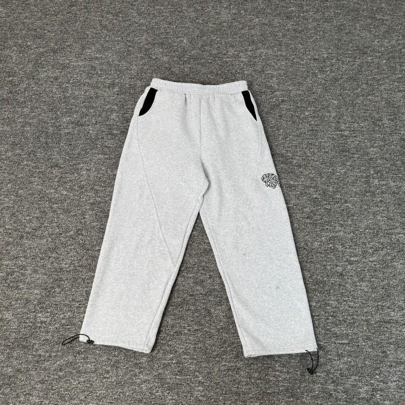 Mens Embroidered Drawstring Straight Fit Casual