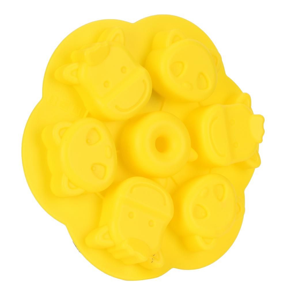 Gelbe Silikon-Cartoonform DIY Handgemachte Kuchen Schokolade Keksform zum Backen Küche