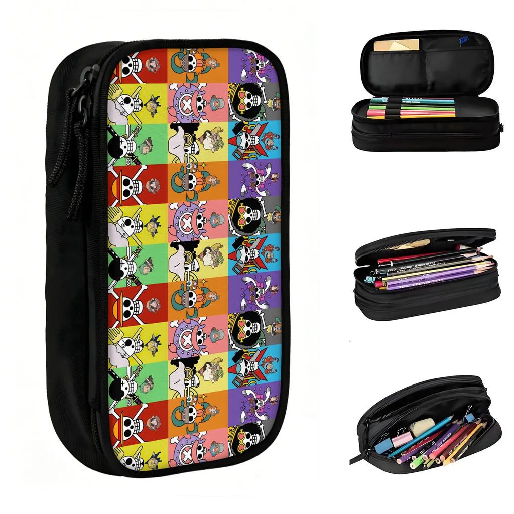 Custom Chopper Janpan Anime Kawaii Pencil Case Girls Boys Large Capacity Hot Pencil Bag Student School