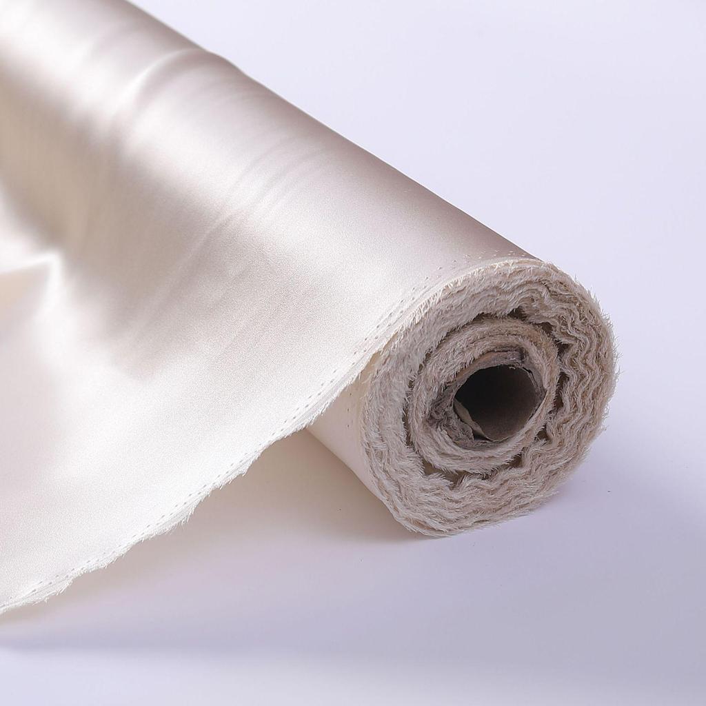 22 Momme Heavyweight Mulberry Silk Crepe Satin Fabric for Fashion Pajamas, 140cm Width